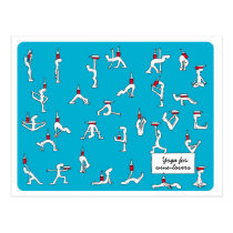 Yoga for Winelovers Postcard postcards