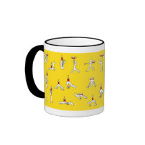 Yoga for Winelovers Yellow Mug