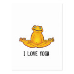 Yoga Frog - I Love Yoga Postcard