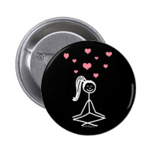 Yoga Girl Buttons
