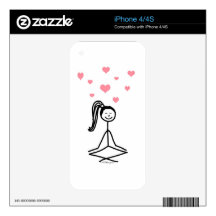 Yoga Girl iPhone 4S Decals