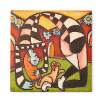 Yoga Girl magnets by PaulHonatke Yoga Girl magnets