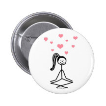 Yoga Girl Pin