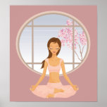 yoga girl poster