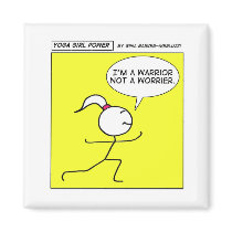 Yoga Girl Power Refrigerator Magnet