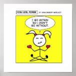 Yoga Girl Power Print