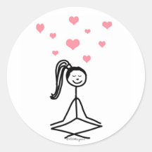 Yoga Girl Sticker