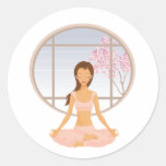 yoga girl stickers