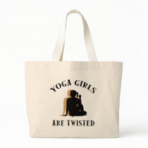 Yoga GIrls Are Twisted  Gift Canvas Bags