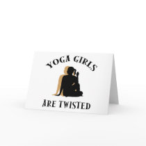 Yoga GIrls Are Twisted  Gift Greeting Cards