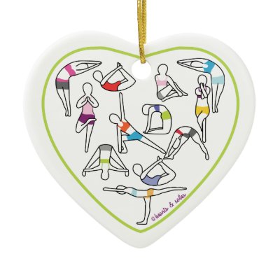 Yoga Heart Ornament