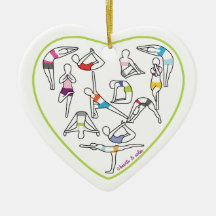Yoga Heart Ornament