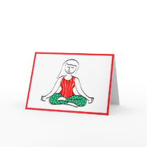 Yoga Holiday Card cards