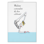 Yoga Humor card suitable for framing