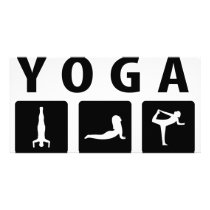 yoga icon photo cards