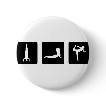 yoga icons pinback buttons