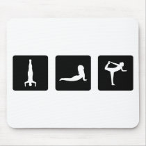 yoga icons mousepads