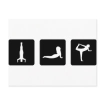 yoga icons postcards