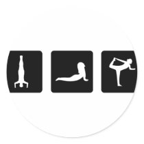 yoga icons stickers
