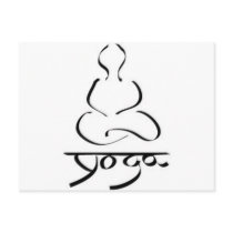 Yoga - India Hatha Hinduism Prana New Age Zen Postcard
