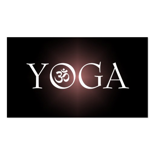 YOGA Instructor Business Card (front side)