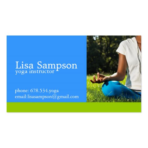 Yoga Instructor Business Card