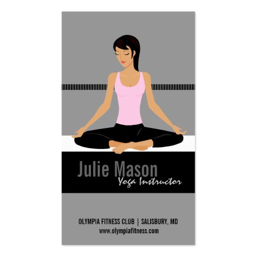 Yoga Instructor Business Cards