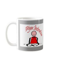 Yoga Instructor---Lotus Postion Stick Figure mugs