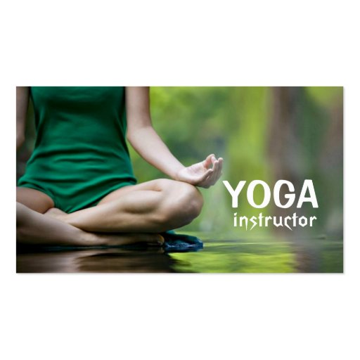 Yoga Instructor, Meditation Business Card (front side)