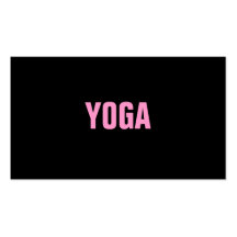 YOGA Instructor Simple & Plain Business Card