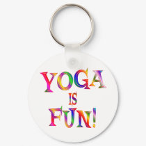 Yoga is Fun keychains