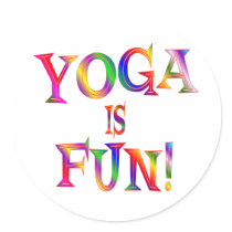 Yoga is Fun Stickers