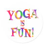 Yoga is Fun Stickers