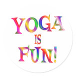 Yoga is Fun stickers