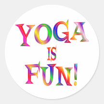 Yoga is Fun Stickers