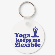 Yoga Keeps Me Flexible keychains