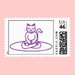 Yoga Kitty - Purple stamps