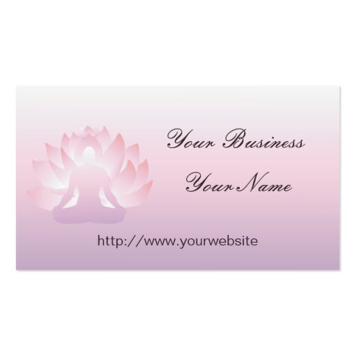 Yoga Lotus Business Card (front side)