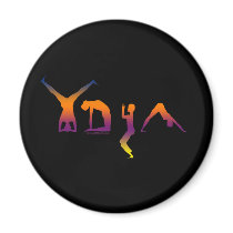 Yoga magnets by Mall4MyLife Yoga magnets