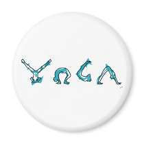 Yoga Refrigerator Magnets
