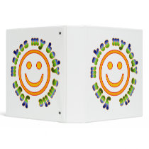 Yoga Makes My Body Smile Health Fitness New Age Vinyl Binder