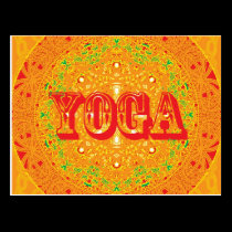 Yoga Mandala Design postcards