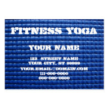 Yoga mat business card