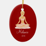YOGA MEDITATION Personalized Christmas Ornament