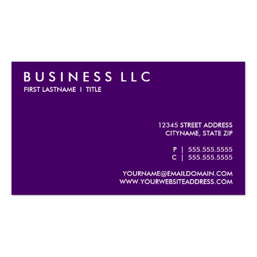 YOGA (mod squares) Business Card Template (back side)