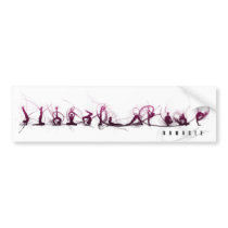 Yoga move bumper stickers