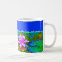 Yoga Namaste - Lotus Blossom Buddha Quote mugs