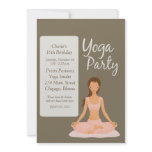 YOGA PARTY Birthday Exercise Stretching Invitation