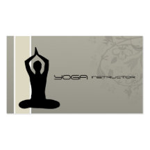Yoga, Pilates Instructor Business Card