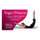 "Yoga | Pilates!" Pilates Instruction, Yoga Class Business Card